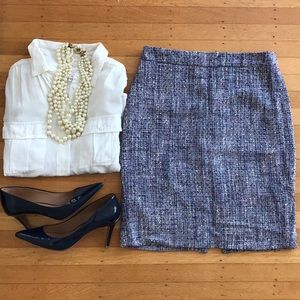 Tweed J.Crew Pencil Skirt